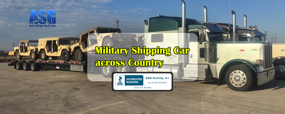 Military Shipping Car across Country