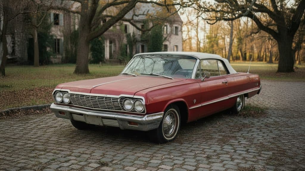 classic red car