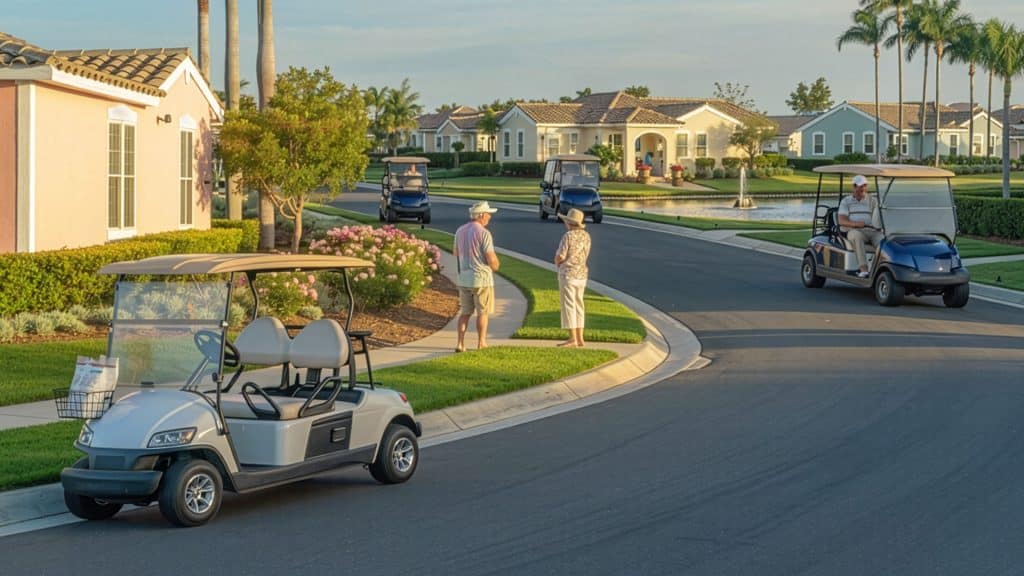 Life in a golf cart community.