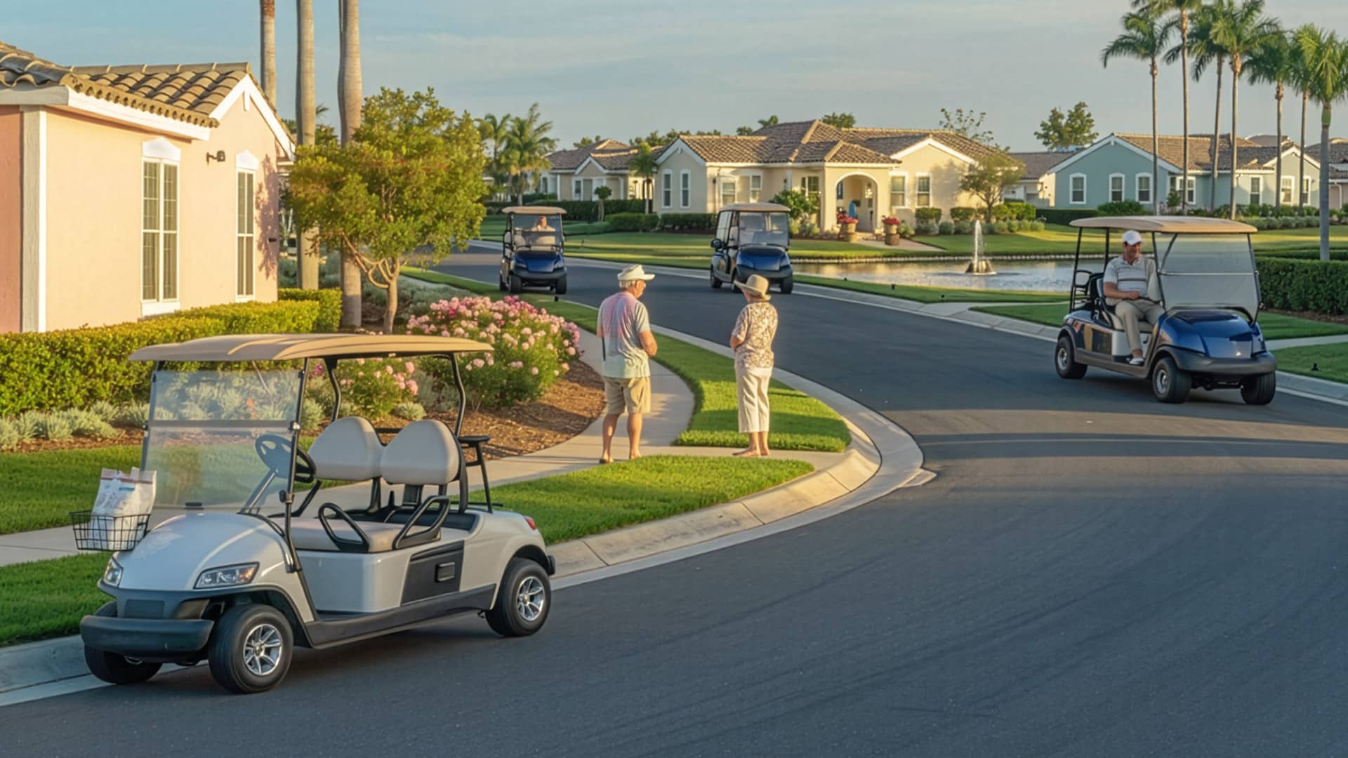 Life in a golf cart community.