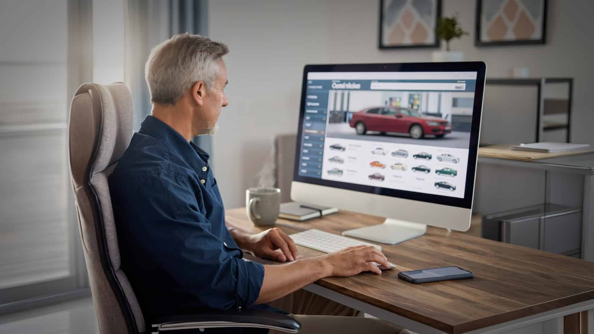 Searching for a vehicle at online car dealerships